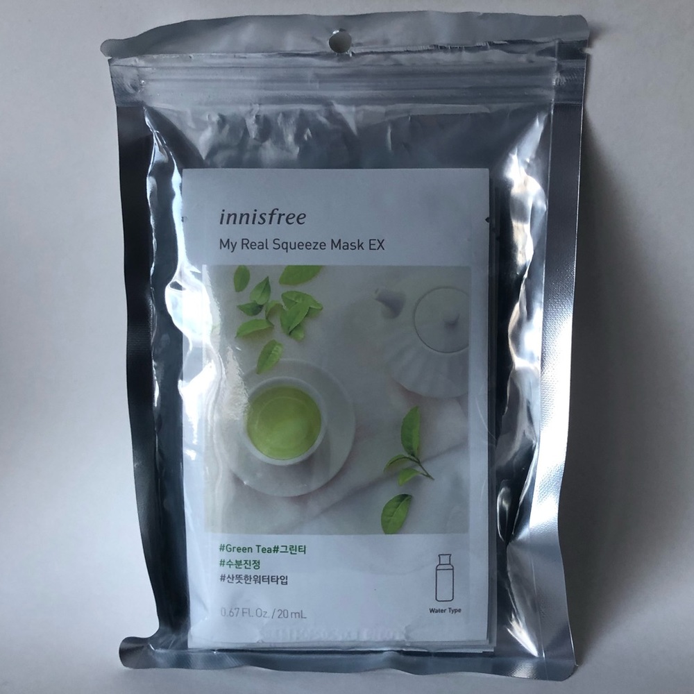 innisfree My Real Squeeze Mask Green Tea pack of 10